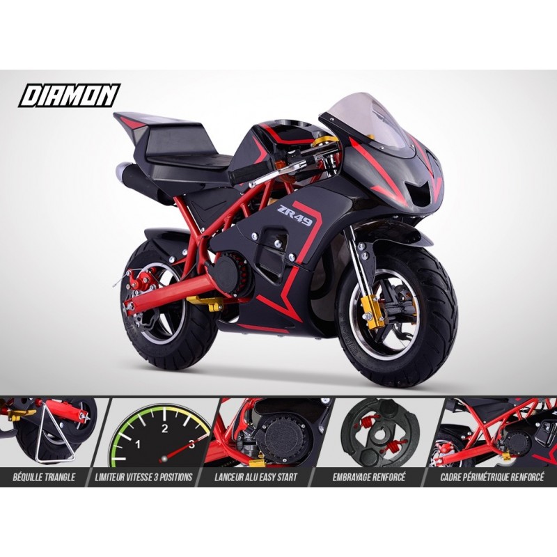 POCKET MOTO 49 CC PISTE